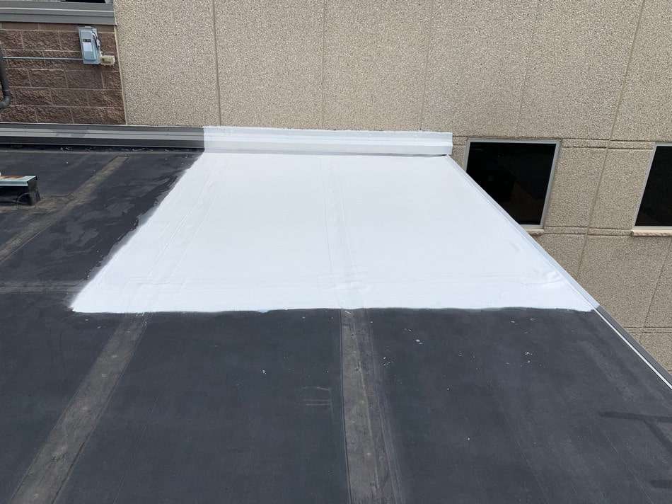 Membrane patching and repair work by certified professionals ensuring comprehensive restoration and leak prevention