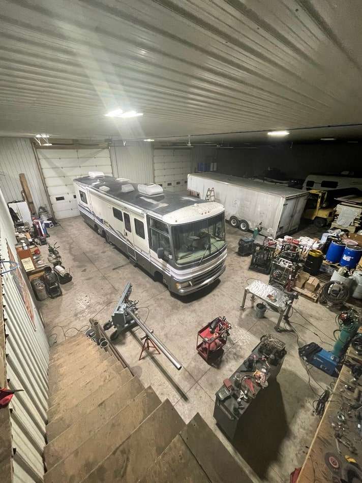 RV roof before repair showing damage and deterioration requiring professional restoration services