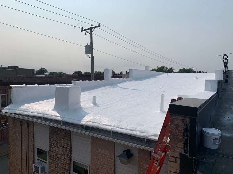 Professional spray foam application demonstrating quality workmanship and superior waterproof barrier installation